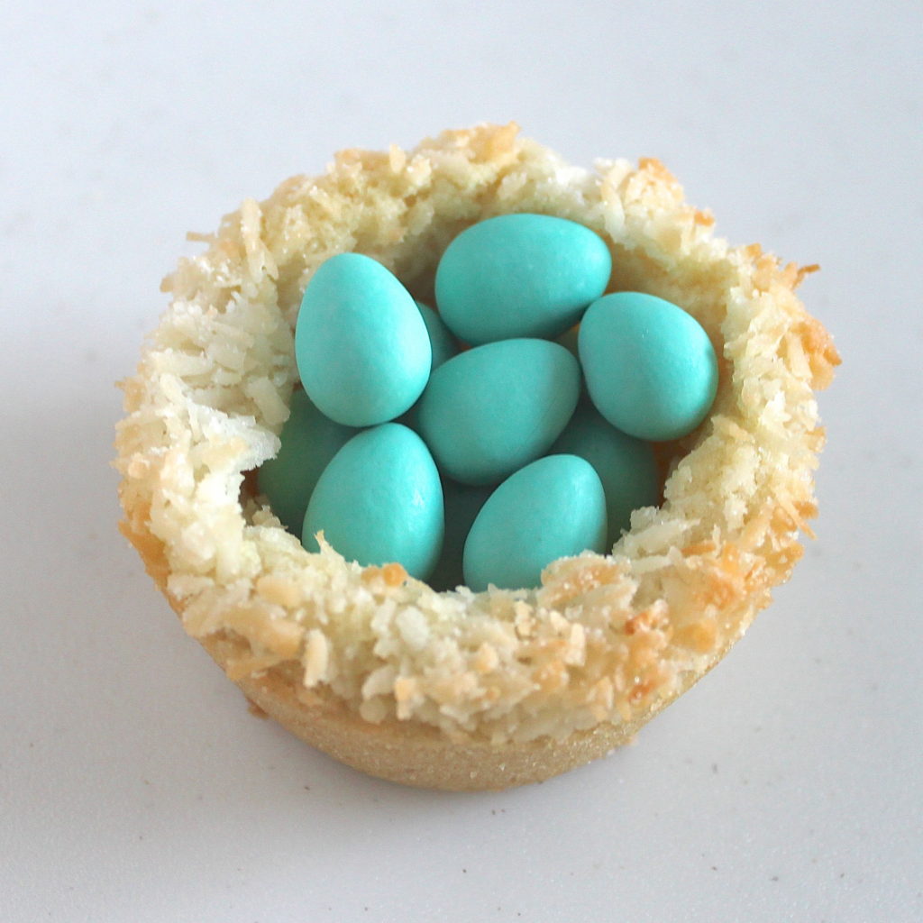 sugar cookie easter eggs nests