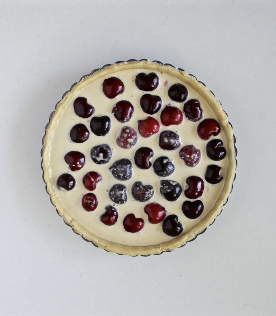 Cherry Custard Tart