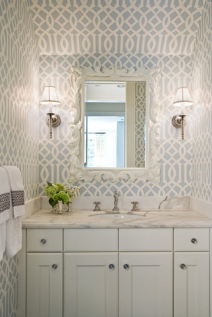 powder room wallpaper