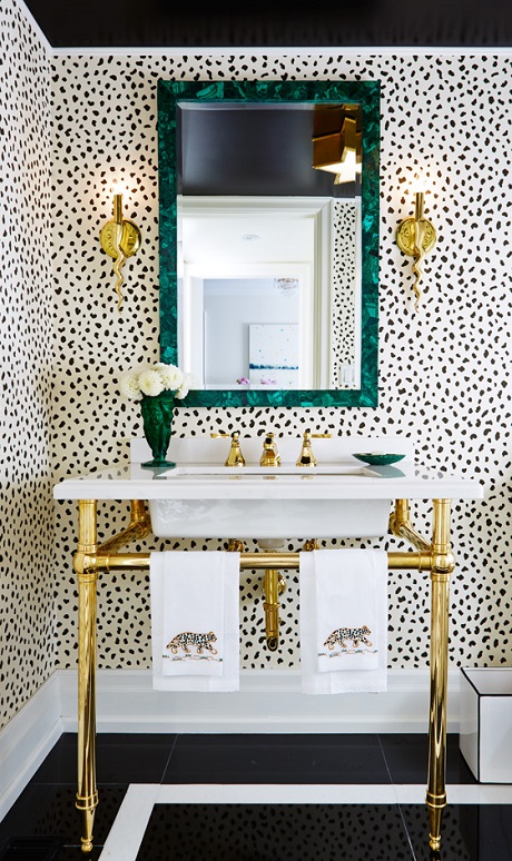 Powder Room Wallpaper - patterns & prosecco