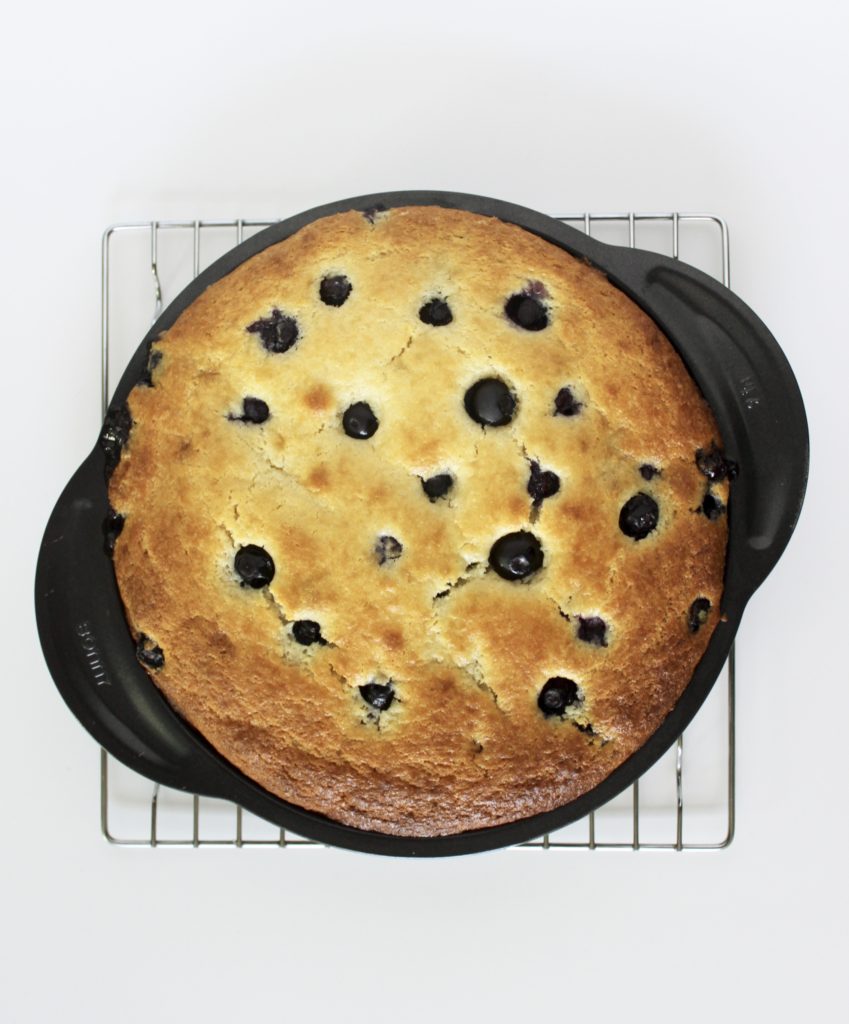 Blueberry Lemon Ricotta Cake