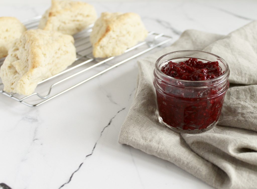 raspberry thyme jam