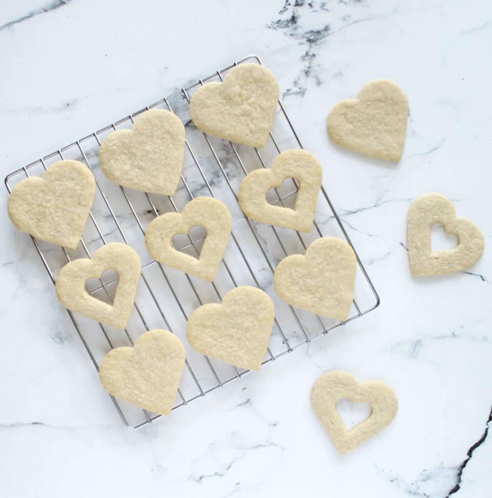 Valentine's Linzer Cookies