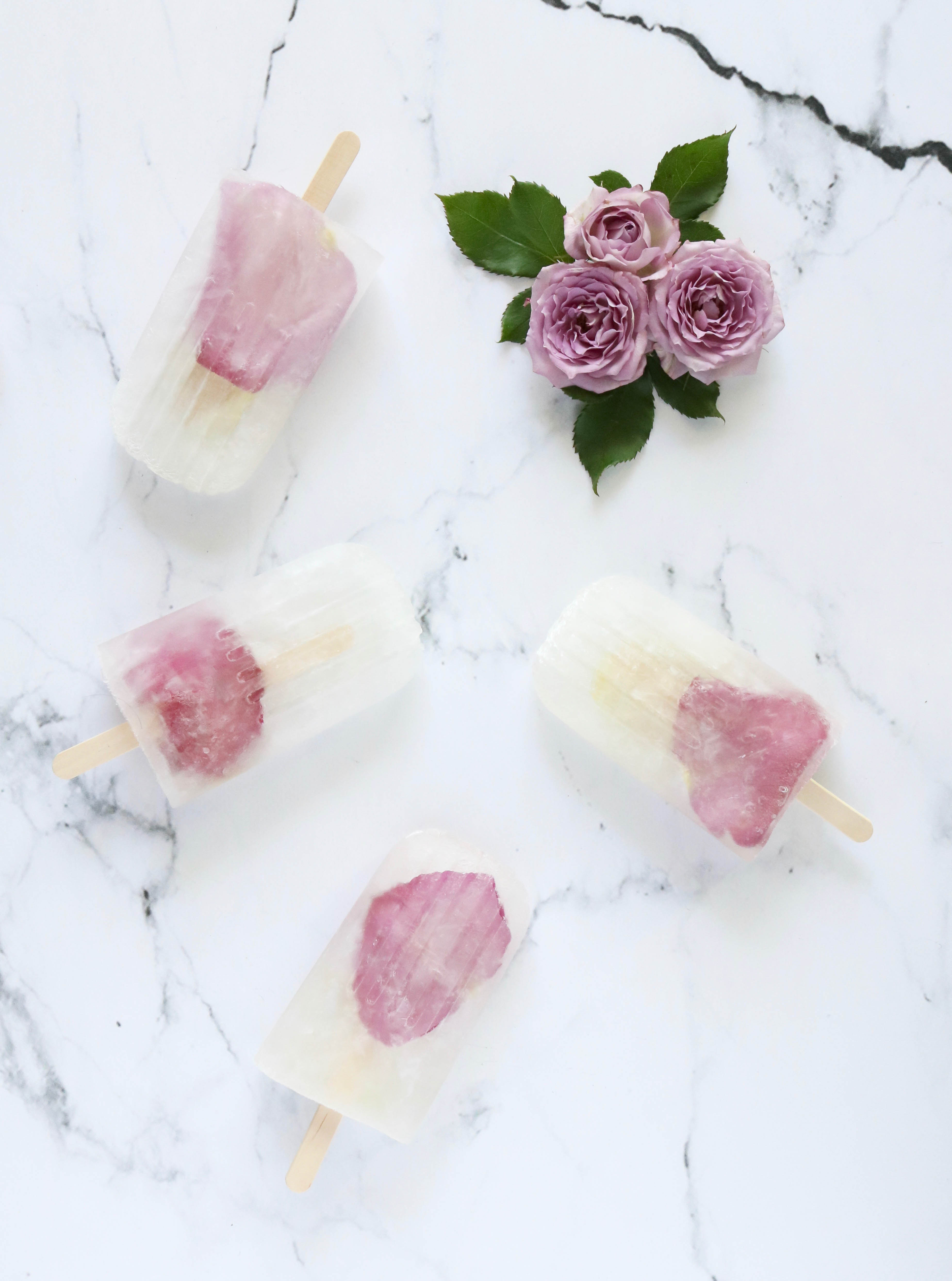 prosecco rose popsicles 