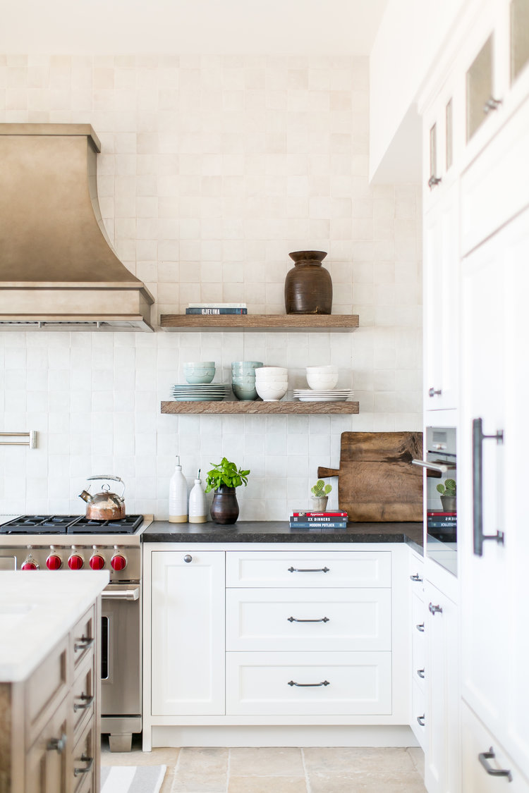 open shelving in kitchens