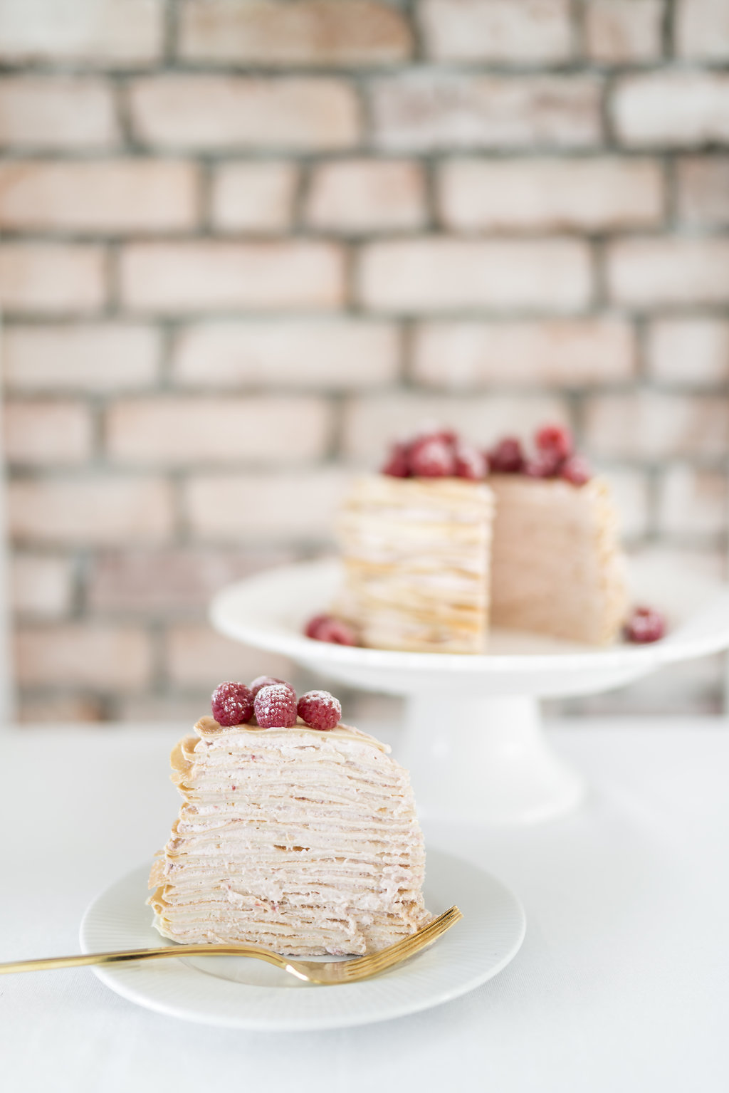 berry cream crepe cake