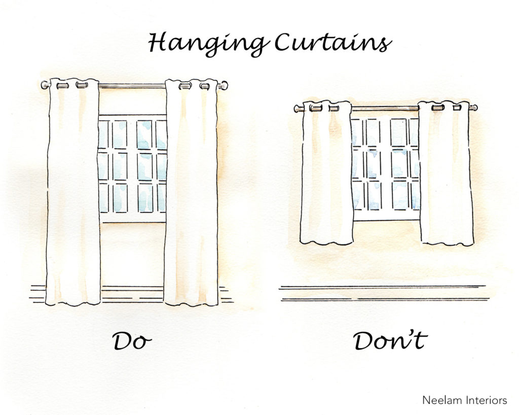 Design Tip: How High to Hang Curtains – Neelam Interiors