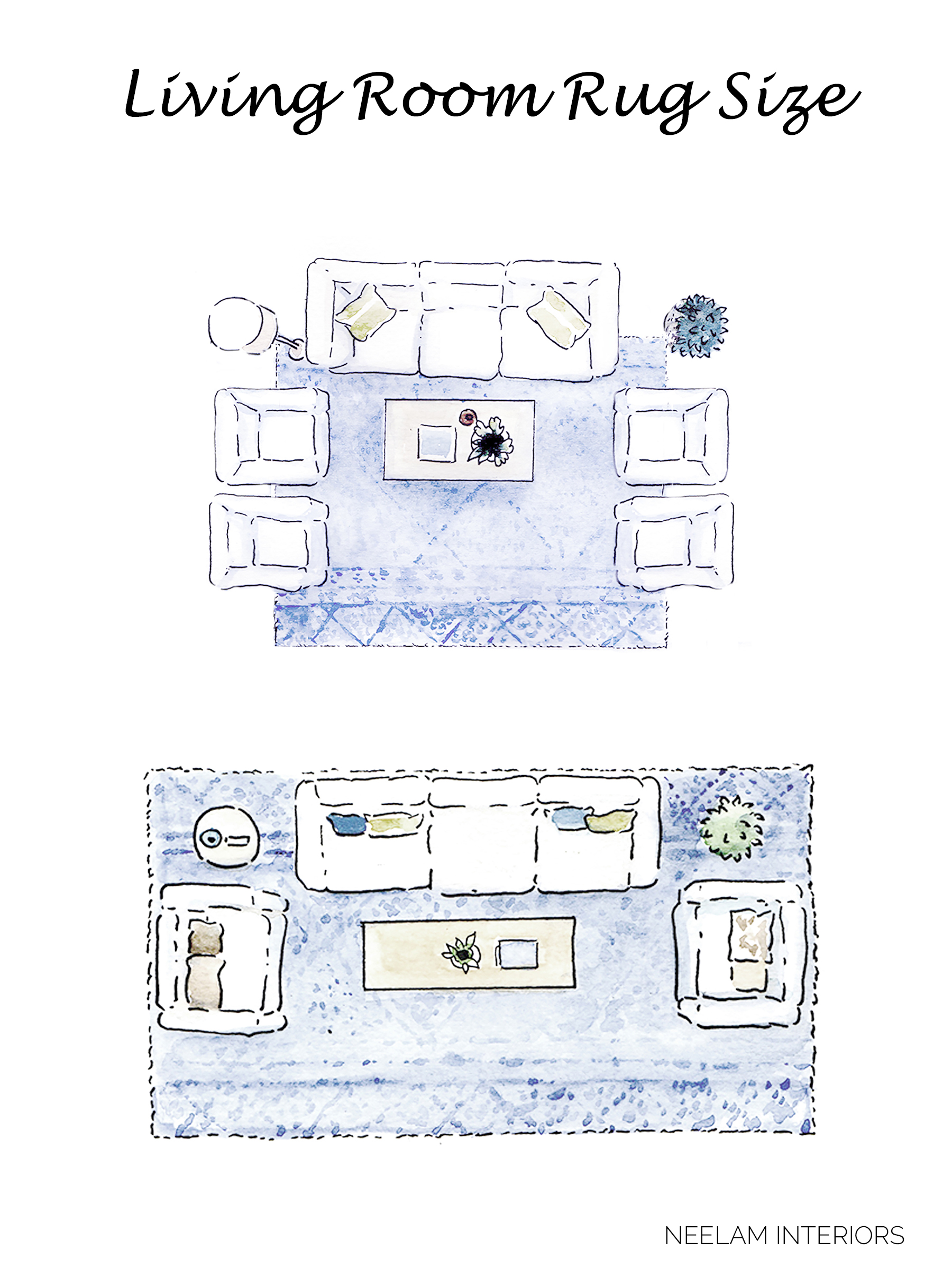 Design Tip: How to Pick the Perfect Rug Size - patterns & prosecco