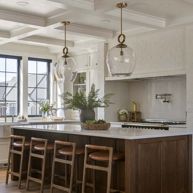designer kitchen art: patterns, prints, and more -... Design Detail: Layered Lighting - patterns & prosecco